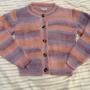 Fate Women's Pastel Striped Cardigan
